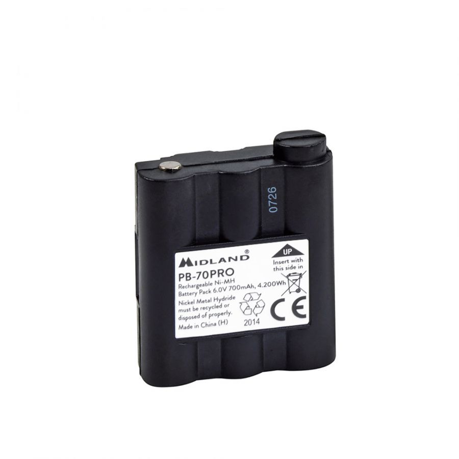 PB70 Ni-MH 700mAh Wiederaufladbarer Akku für Midland XT70 PRO Funkgerät
