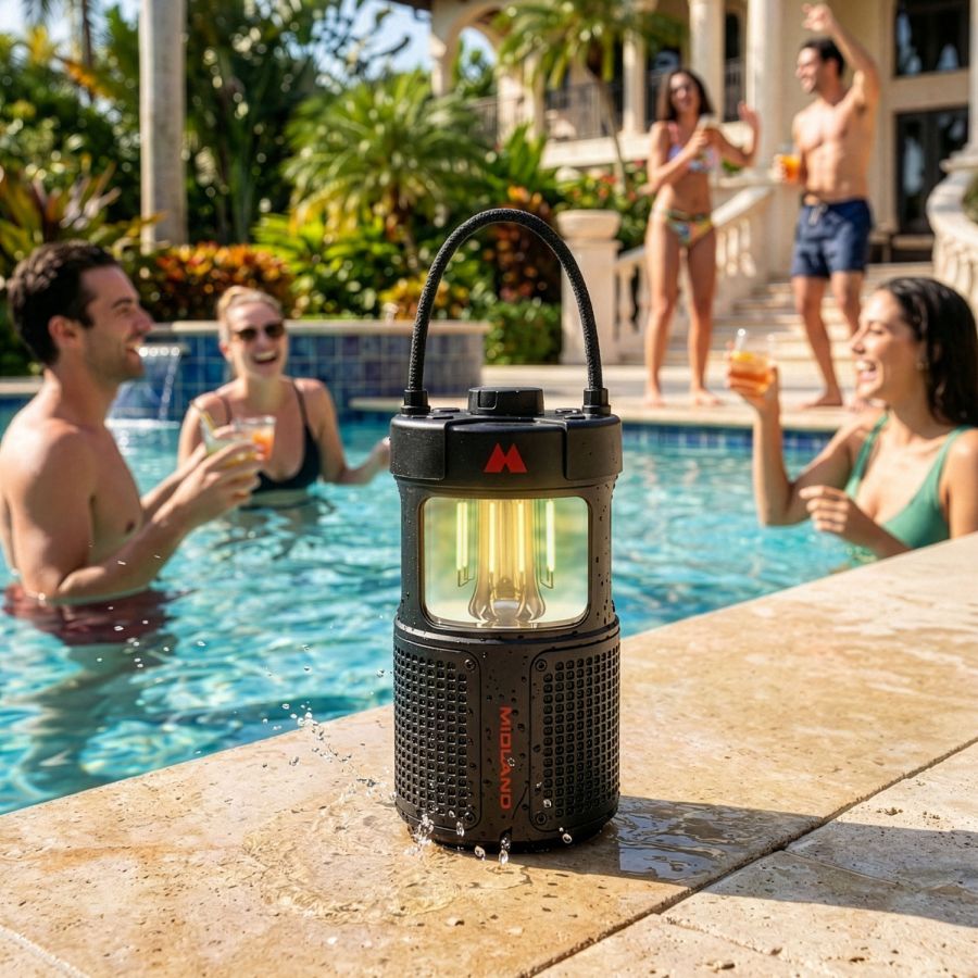 ER LANTERN LED-LaternemitBluetooth-Lautsprecher