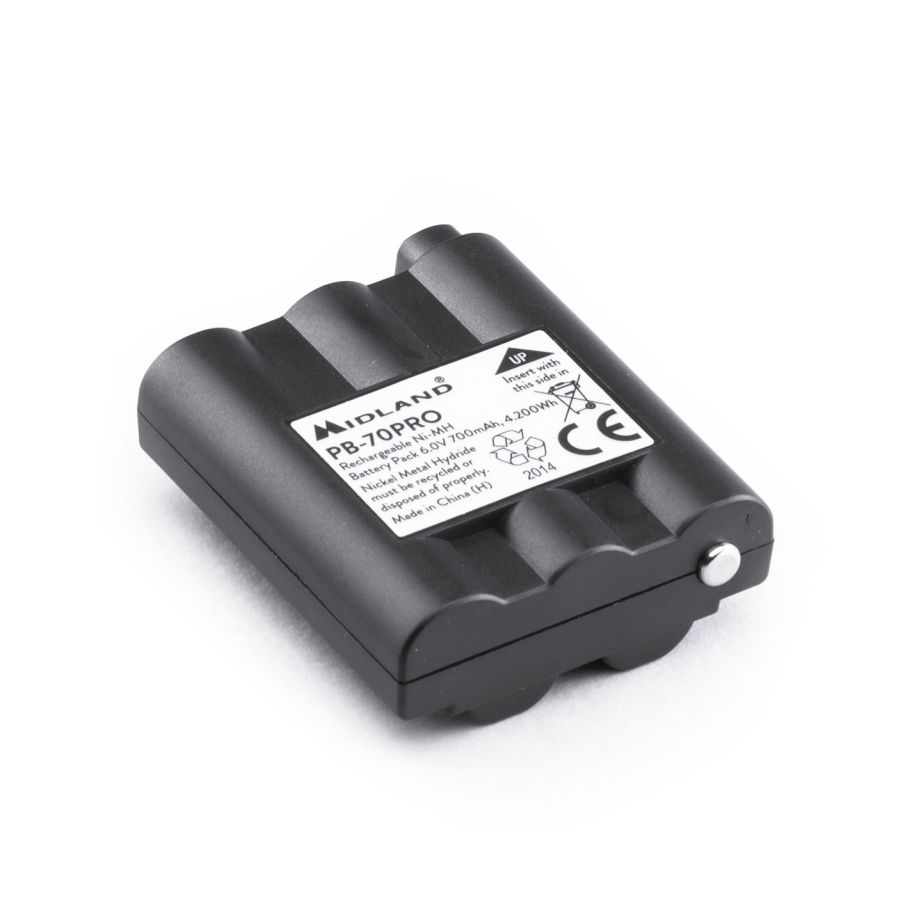 PB70 Ni-MH 700mAh Wiederaufladbarer Akku für Midland XT70 PRO Funkgerät