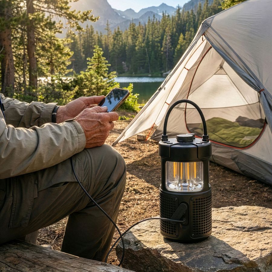 ER LANTERN LED-LaternemitBluetooth-Lautsprecher