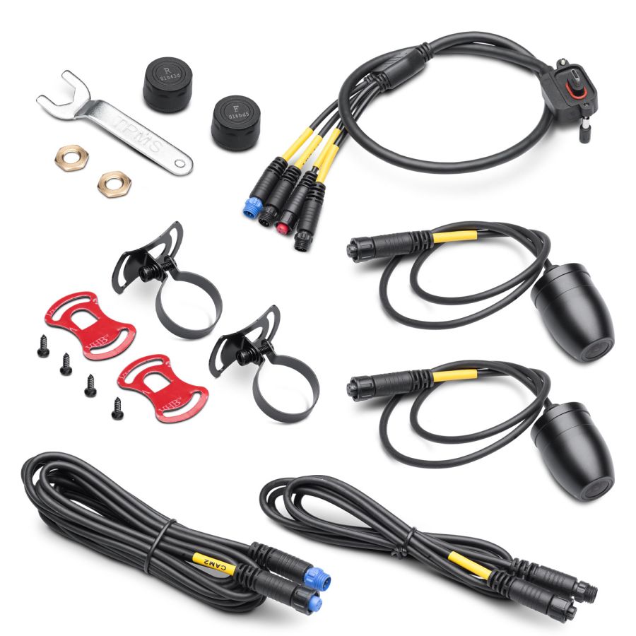 Bikeplay Pro Erweiterungs-Kit: 2 Kameras, Kabel und 2 TPMS