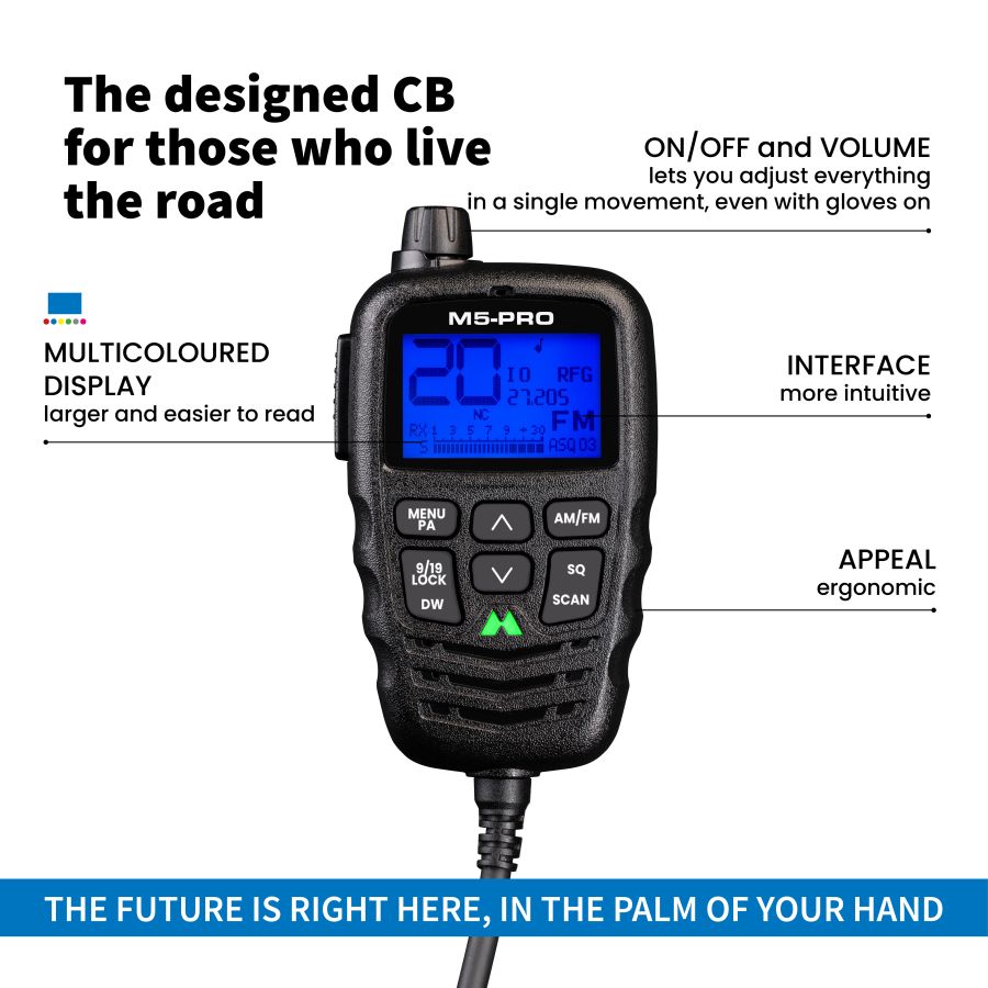 Midland M5 PRO – CB-Funk für Fahrzeuge