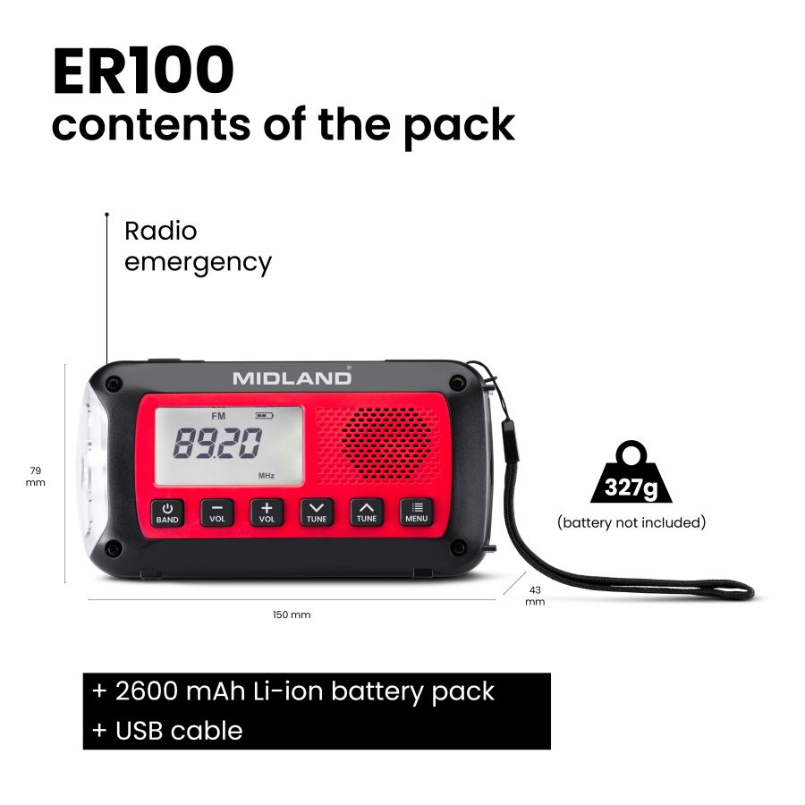 ER100 POWERBANK FÜR DEN NOTFALL