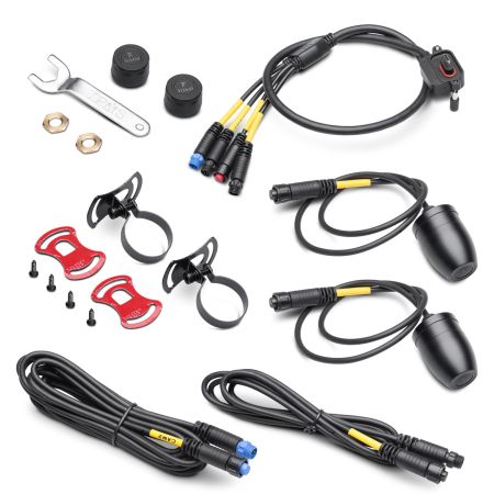 Bikeplay Pro Erweiterungs-Kit: 2 Kameras, Kabel und 2 TPMS