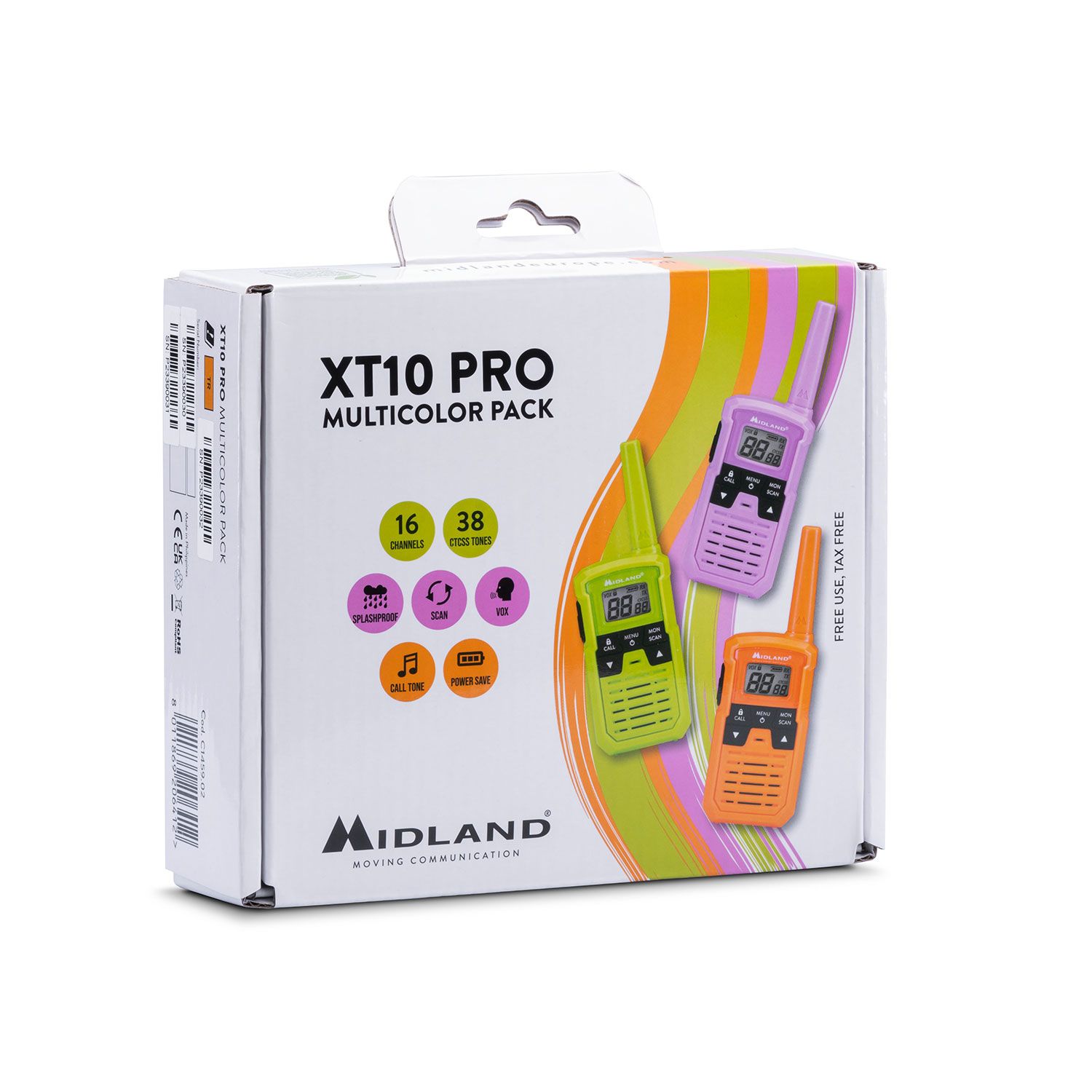 Midland XT10 PRO Multicolor 3 Funkgeräte