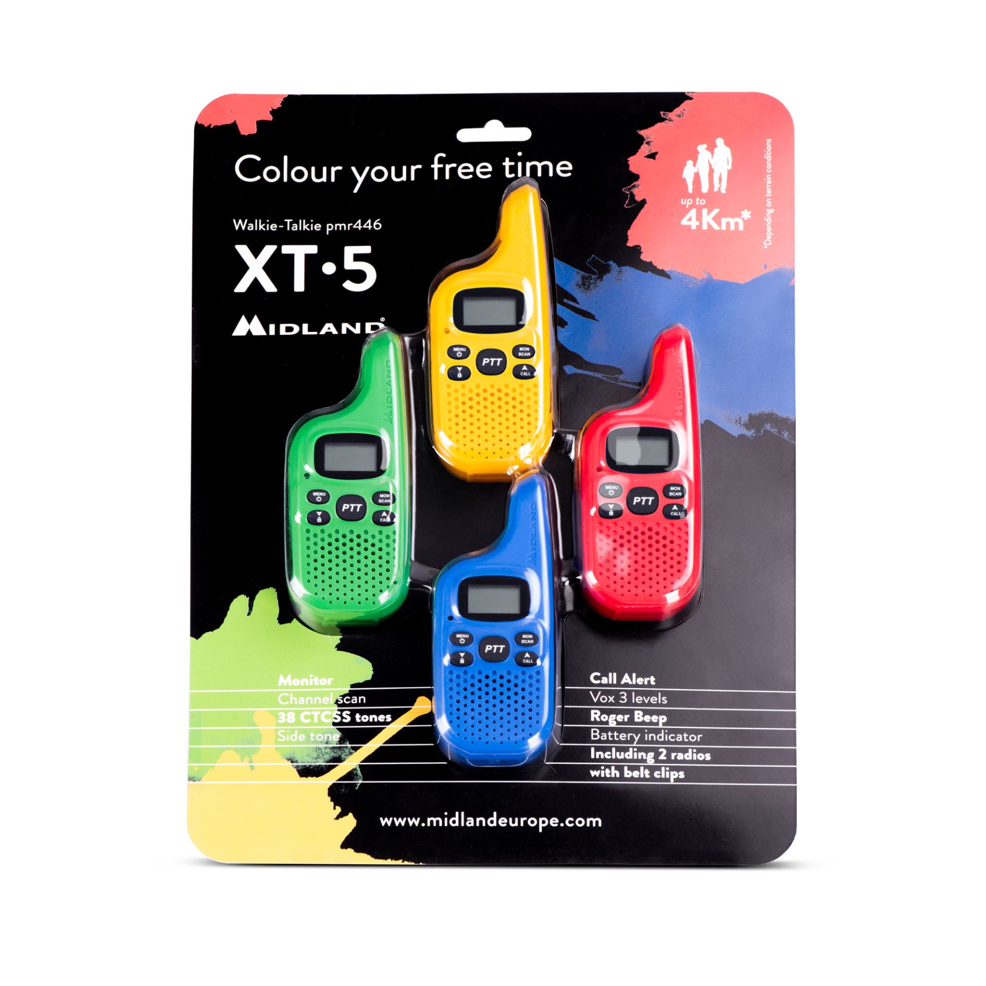 Midland XT5 Walkie Talkie 4er Pack